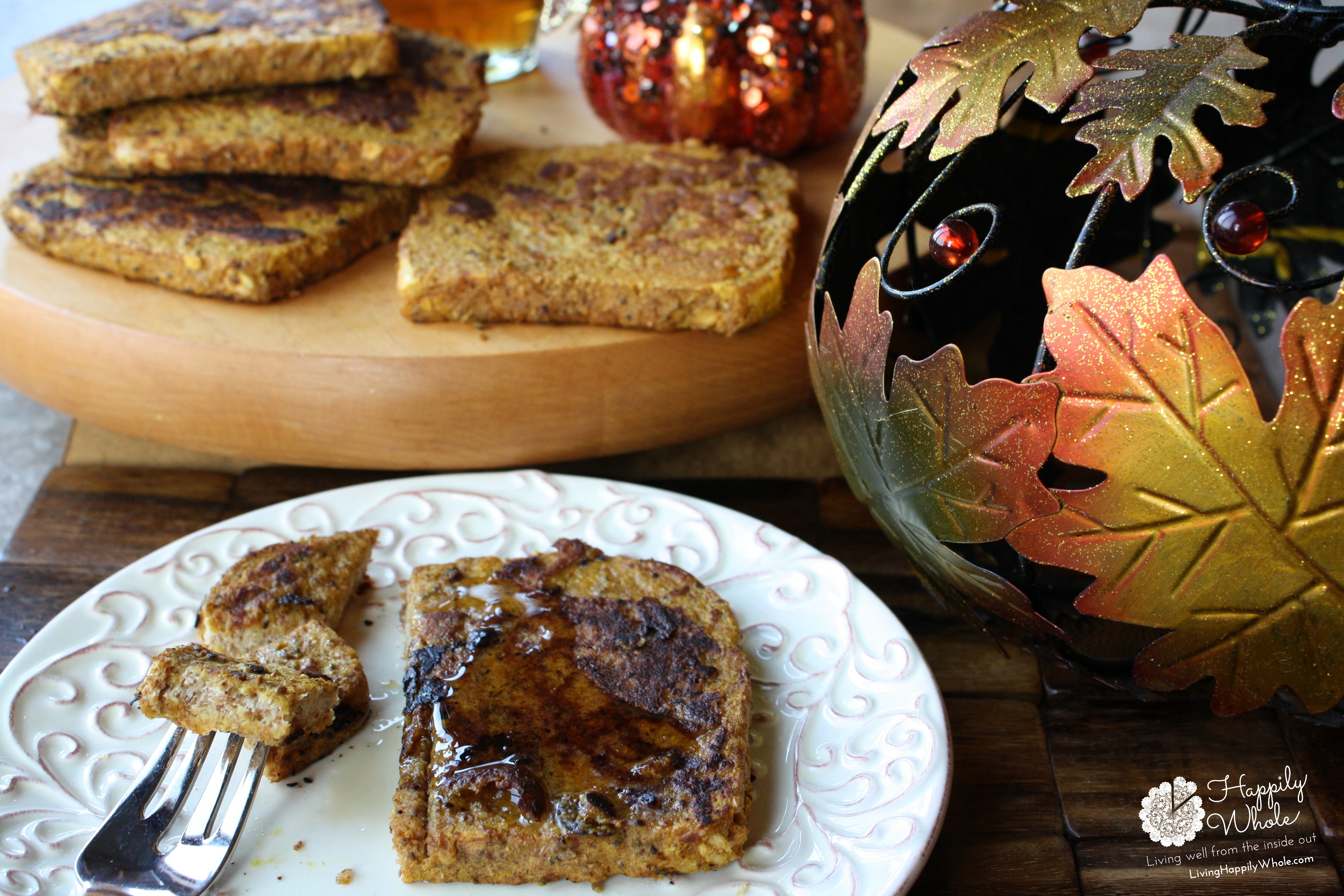 Pumpkin French Toast Happily Whole